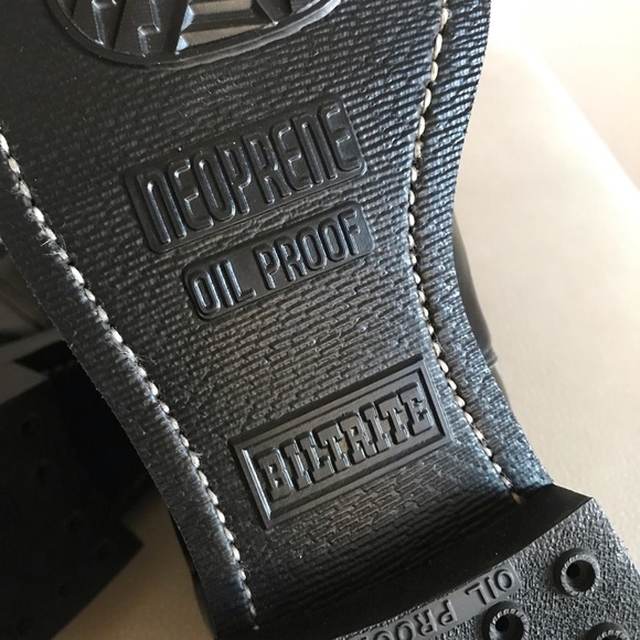 Vintage Biltrite Leather Steel Toe Military Ankle Chelsea Work Safety Boots - Picture 6 of 7